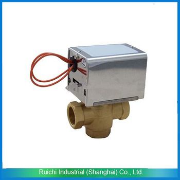 Alibaba supplier new design motorized steam 3 way valve and actuator