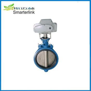 Professional design high quality motor flange butterfly valve