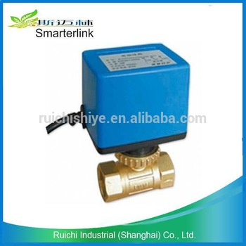 China gold supplier good quality 3 way electric automatic ball valve
