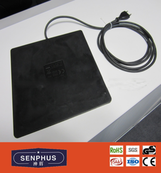 Rubber Power Heating Pad for animal drink