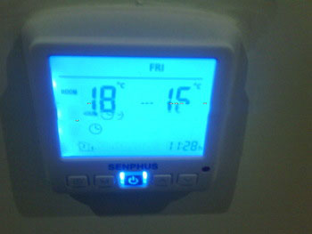 touch screen floor heating thermostat