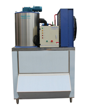 CE ISO approved <font color='red'>1</font> <font color='red'>5T</font> daily output <font color='red'>Small</font> <font color='red'>Flake</font> <font color='red'>ice</font> <font color='red'>machine</font> for seawater <font color='red'>ice</font> <font color='red'>making</font> Stainless <font color='red'>durable</font>