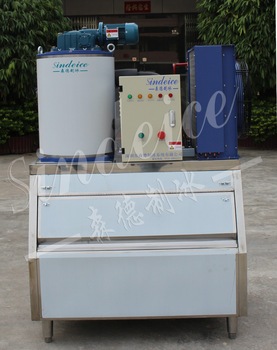 Small Flake ice machine for commercial use Compact design 0 5ton day capacity CE ISO approved