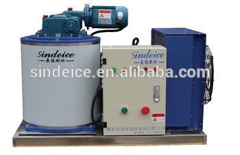 Commercial flake ice machine for supermarket 0 3t daily output fresh water flake ice making