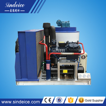 2017 new design stainless steel 304 T 24hours flake ice machine for construction industries
