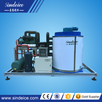 Sindeice 10T large commercial flake ice machine for fishery cooling