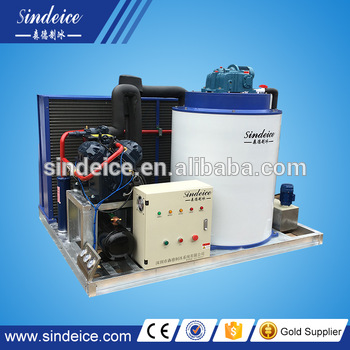 2017 <font color='red'>Sindeice</font> Factory Popular sale <font color='red'>5T</font> <font color='red'>24H</font> 5 tons per day medium <font color='red'>flake</font> <font color='red'>ice</font> producing machine