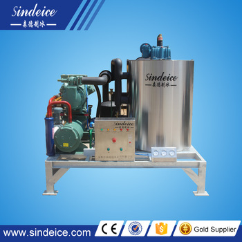 2017 SINDEICE fast cooling 4t ice flake making machine