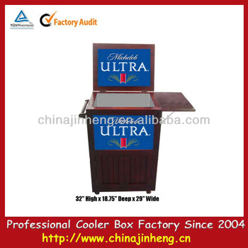 Pinic can bottle cooler with side table