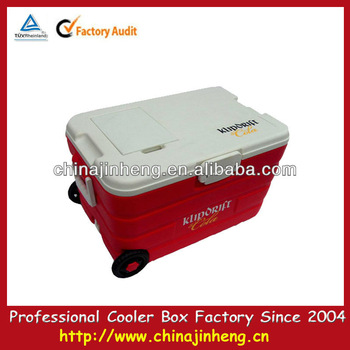 Plastic disposable cooler picnic ice cooler box set