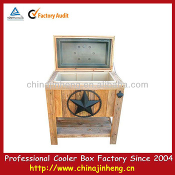 Garden wooden ic cooler