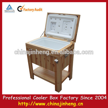 Party wood cooler box