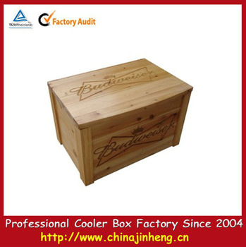 large wooden cooler chest 60L