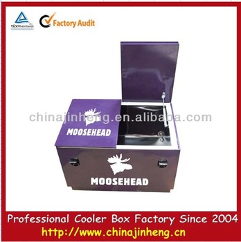 double lid metal outdoor box cooler
