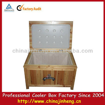 wooden large drink cooler