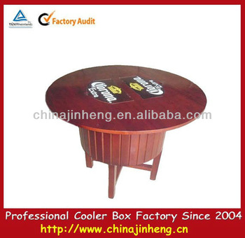 Retro beer cooler table