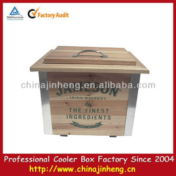 wooden wine barrel cooler