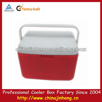 Pu insulation red cooler box