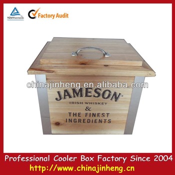 Wooden wholesale retro cooler box
