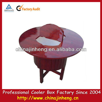 Ice chest with table