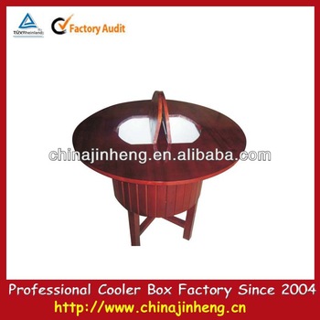cooler table with legs outdoor