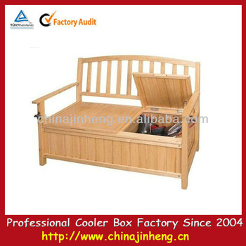 Indoor wood beverage beach bench