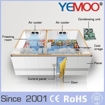 zhejiang hangzhou Yemoo fruits and vegetables cold storage room price