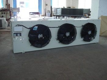 Ceiling type condensing unit evaporative cooler with fan motor for industrial refrigeration
