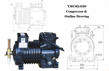 Hangzhou YEMOO copeland semi hermetic compressor 3hp