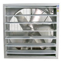 dammer type industrial exhaust fan