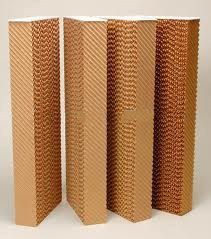 wet wall evaporative cooling systems and pads