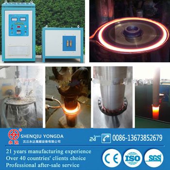 Newest design Yongda Induction heating furnace for forging heat treatment bolts/shaft
