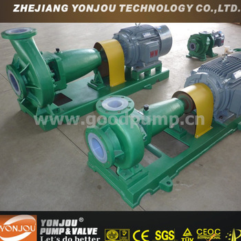 IHF Series PTFE Lining inside Centrifugal Pump Fluoro Plastic Centrifugal Pump Pumps for Sulfuric Acid