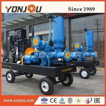 2016 Foctory price diesel driven deatering pump and self priming semi open impeller