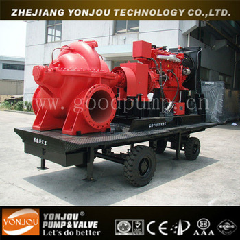 Trailer Mounted Pump equipped Diesel Engine