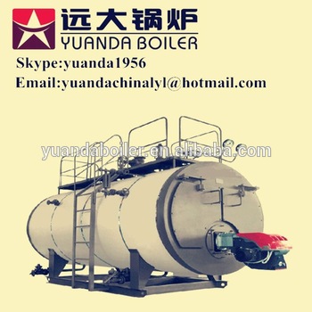 Industrial usage hot water gas tube burner boiler for central heating