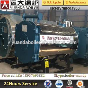 350kw to 14000kw coil pipe structure gas oil fired thermal oil boiler