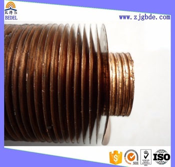 China Gold Supplier A1060 G type Copper Fin Tube For Heat Exchanger