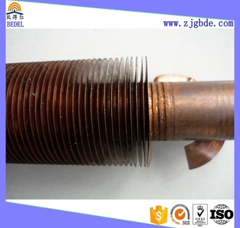 embedded G type spiral copper fin tube