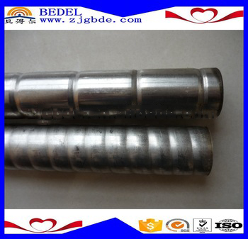 Extruded Copper or Carbon Steel Corrugated tube In Heat Exchanger Parts