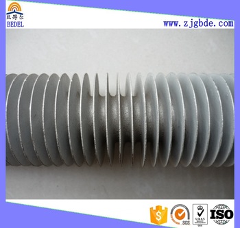 Al1060 aluminum extruded single metal finned tube for heat exchanger