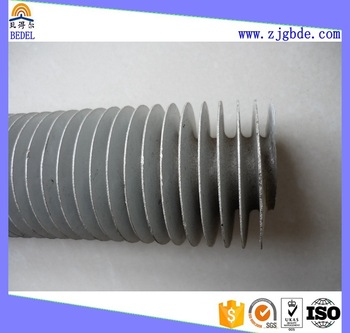 single metal finned tube copper or aluminum spiral fin tube for heat-exchange with Certificate of guarantee