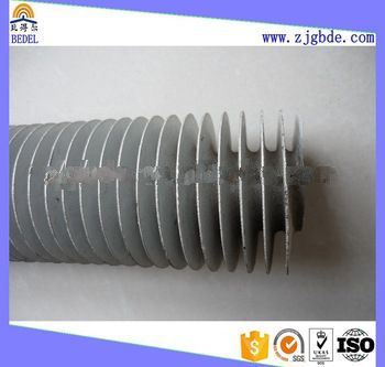 extruded aluminum fin tube apply in heat exchanger parts