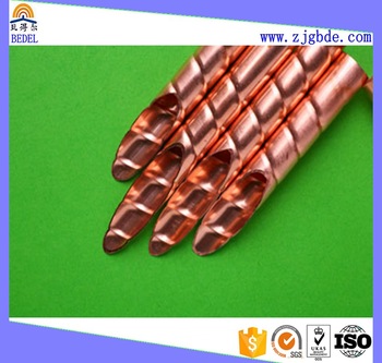 copper spiral finned tube uses in heat exchanger