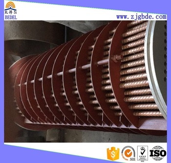 Variable shape thermal heat exchange spiral finned tube