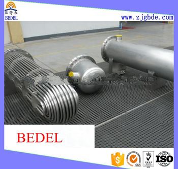 BEDEL U tube heat exchanger bundle evaporator shell and tube heat exchanger