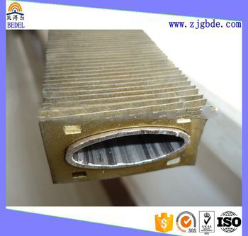 fin tube type applicated for heat transfer square fin tube