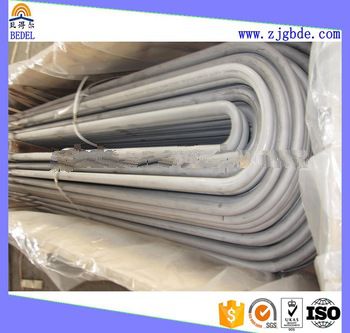 U shape tube with different bending radius for heat tranfer