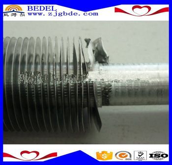 Copper or Carbon Steel Wound KL Type Fin Tube In Heat Exchanger Parts