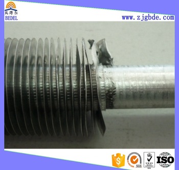 spiral L or LL or KL finned tube used on heat exchange parts or cooler or radiator